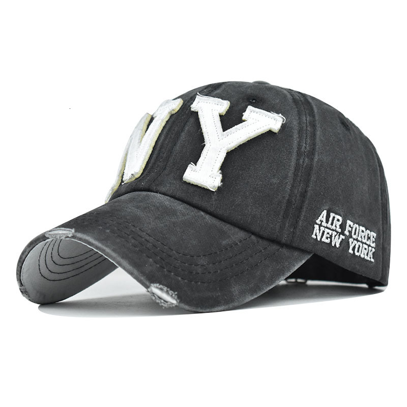 Designer New York Yankee hat Ny Wash Color Matching Cotton Baseball Cap Cartoon Embroidery Large Stitching Old