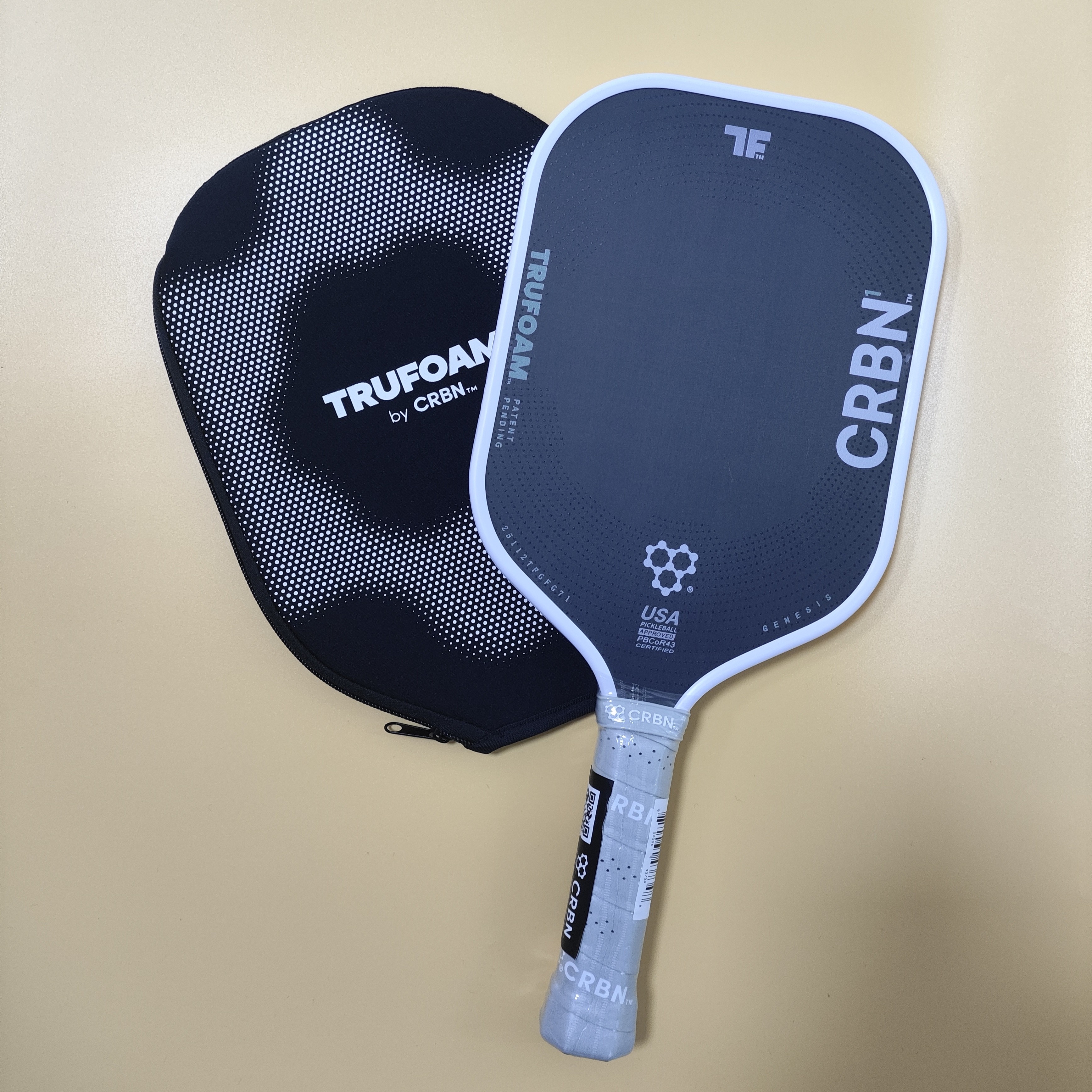 CRBN 1 TruFoam Genesis Pickleball Paddle - Elongated Hybrid Shape for Power and Control, TruFoam Technology, New with Tags-image-1064757075