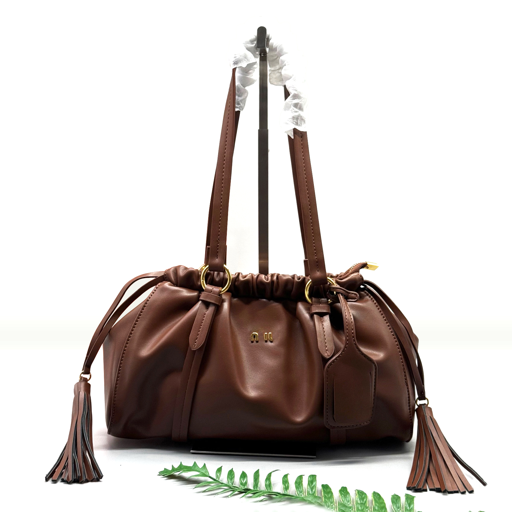 Designer Underarm Tote Bag Womens Trendy Hobo Shoulder Bags soft leather Drawstring Handbag Tassel bag Fashion Travel Tote Designer weekend bag Larg
