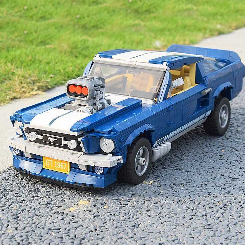 New Ford Mustangs Sports Racing Car Model Compatible With Building Blocks Bricks DIY Toys For Boys Gifts S250702-image-1064686350
