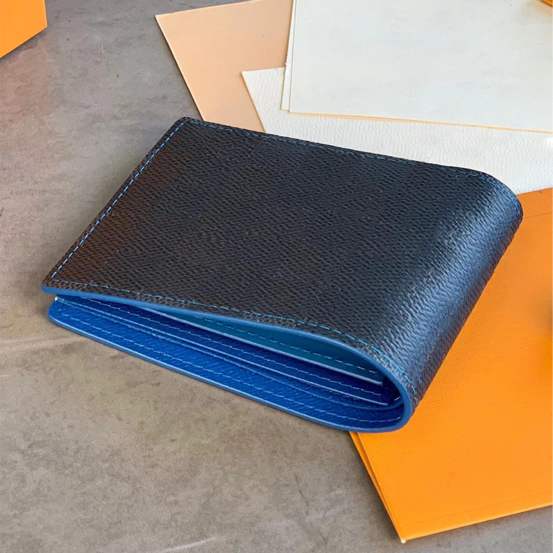 Designer wallet luxury 5AAA Top Card Holder Mini Wallet cardholder Genuine Leather plaid style mens wallet women with original box coin purse Pas-image-989720461