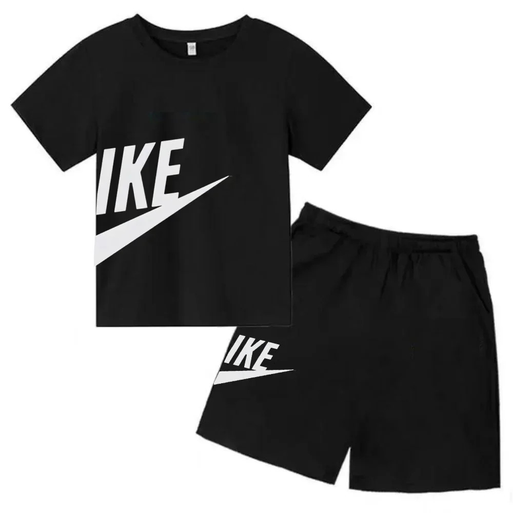 Print Children Clothes Teen T Shirt Suit Summer Top shorts 2 Pcs Set Short Sleeve Casual Fashion Boy Girl Kid 250627-image-1099070249