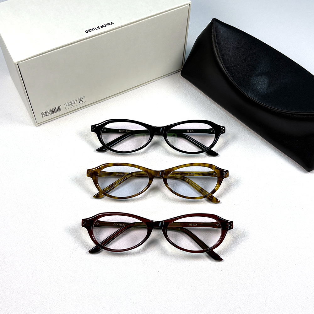 New GENTLE MGHKA Retro Titanium Optical rimless Anti blue light Glasses Frame Oval BE SLO Eyeglasses men women GM Glasses Frame computer eyewear