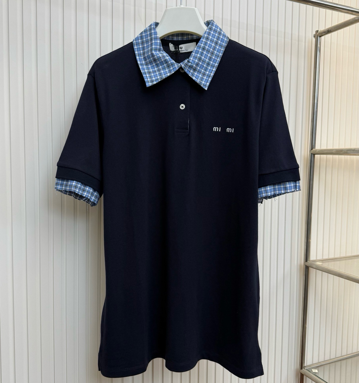 Men's Plus Tees & Polos Round neck embroidered and printed polar style summer wear with street pure cotton 23f567i5