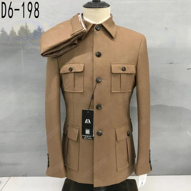 Combinaisons de combinaisons pour hommes 2025 ensembles de costumes pour hommes banquet formel classique slim fit timbres de mode pantalon de bla