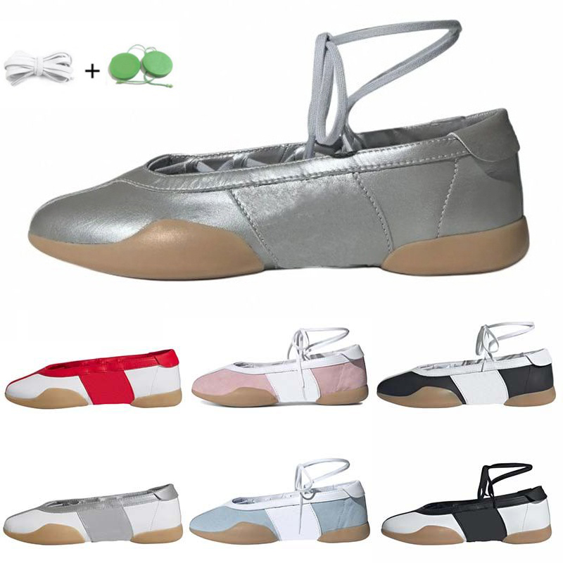 Mei femmes habille chaussures designer ballet chaussure plate basket décontractée printemps automne ciel clair noir blanc argent argent métalliqu