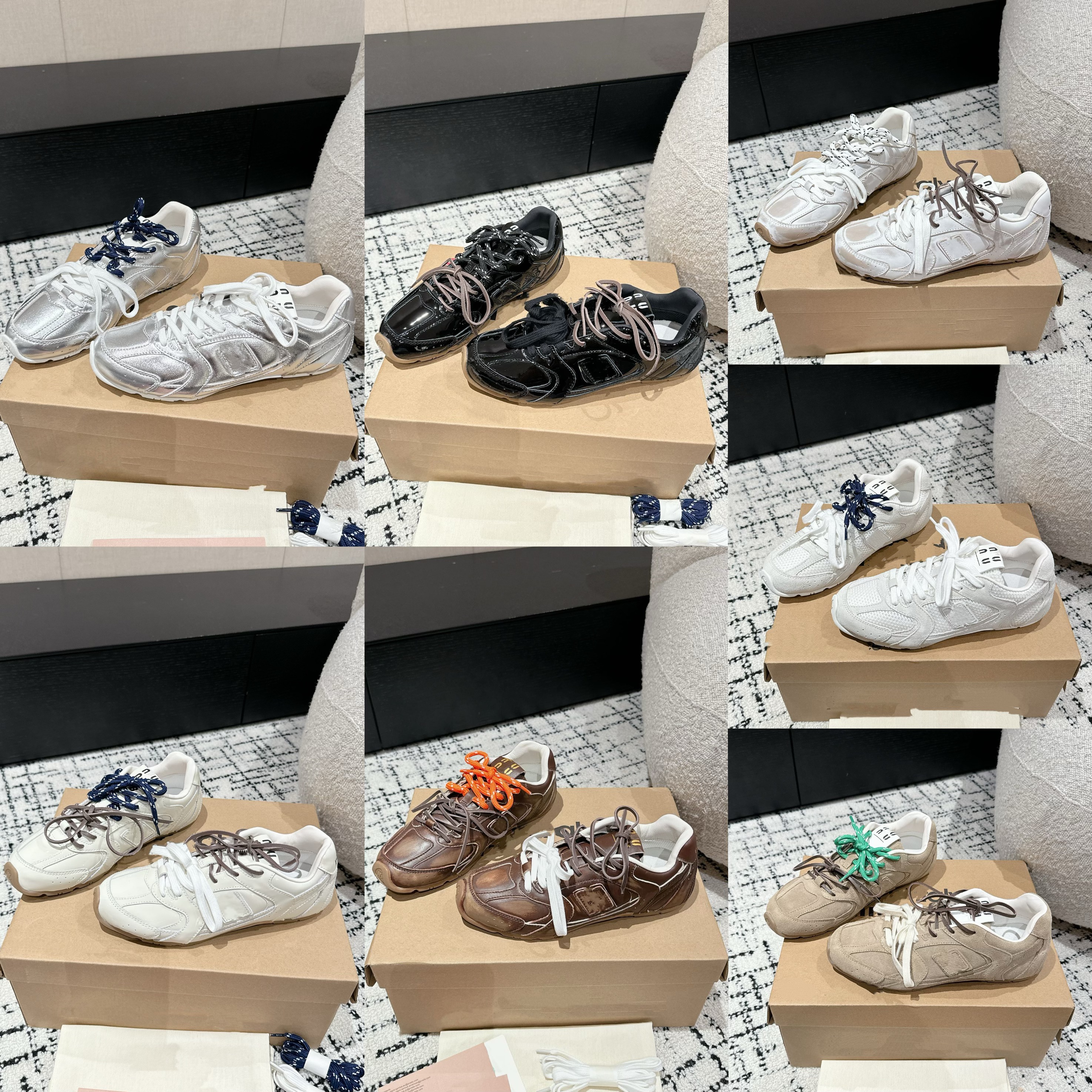 AAAAA Designer New Dexun Chaussures 2025 Retro Casual Sports Lace-Up White Chaussures Fomen Femmes en cuir authentique Forrest Gump Shoes