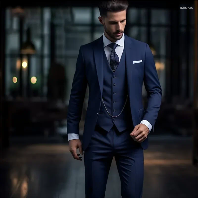 Combinaisons pour hommes Pantalons de veste de luxe 3