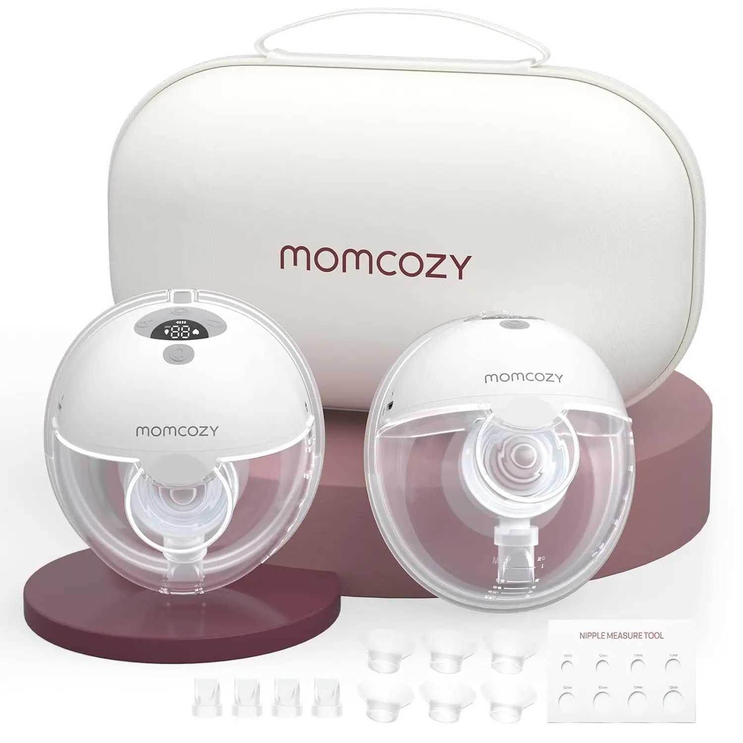 Momcozy Hands Free M5 Wearable Breast Pump of Baby Mouth Double-Sealed Flange with 3 Modes 9 Levels Electric C250705-image-1068866157