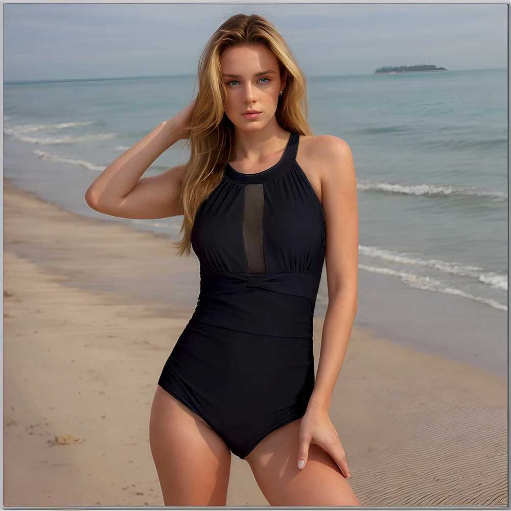 Sexy print one-piece large size swimwear push-up women plus size swimsuits closed female body bathing suit for pool beachwearXJ250704-image-1065081907