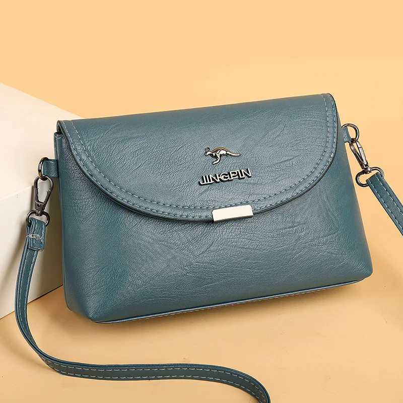 2025 New Womens Bag Retro Crossbody Shoulder Bag High-End Sense Temperament Simple Small Bag Solid Color PU Handbag Cross-Border W250704