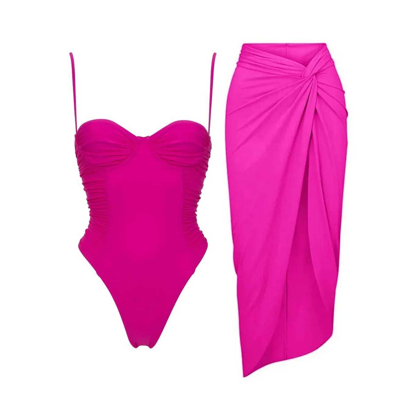 Sexy One Piece Swimsuit Push Up Swimwear Women Flat Belly Swim Suit Green Beach Outing Bathing Suits Bodysuit Monokini Beachwear XJ250704-image-1065083808