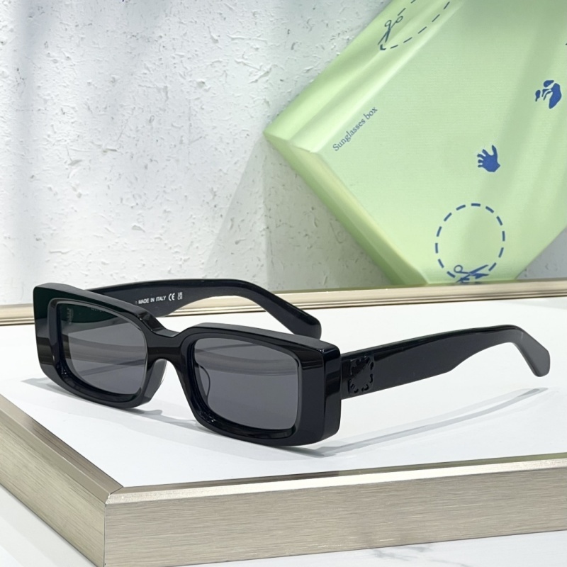 OF WHITE Arthur Rectangle-Frame OERI127 Designer Sunglasses Top Quality for Woman Fashion Sunglass UV400 Goggle Beach Men Women Trendy Sun glasses S