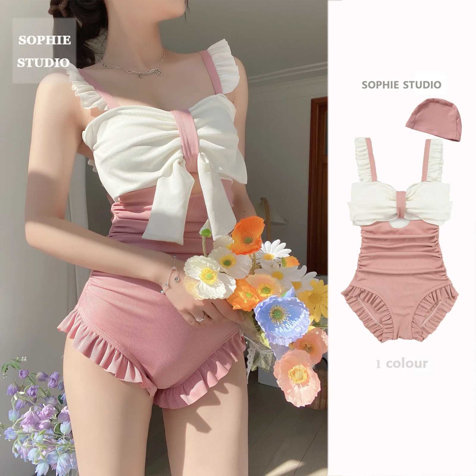 New One Piece Swimsuit Tummy Control Womens Sexy Slim Fit Korean Fashion Swimwear Sexy Bathing Suit Women XJ250704-image-1065081904