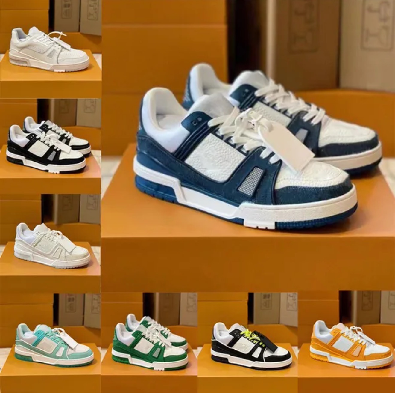 Chaussures de créateurs de luxe Skate Men Femme Fentorations Casual Chaussures Sneakers de haute qualité Fashion Casual Running Lace-Up Sports ba