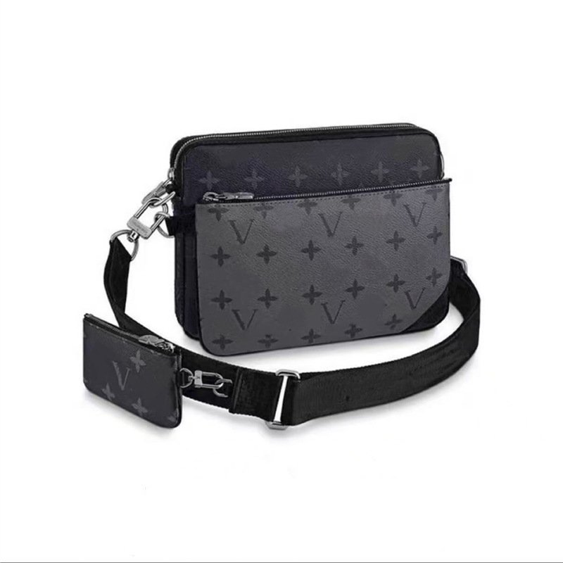Black Designer 10A Shoulder Crossbody Bag 3-in-1 Men's Leather Crossbody Casual Outdoor Purse Purse Cleo Hobo Bag Women's White Fashion To