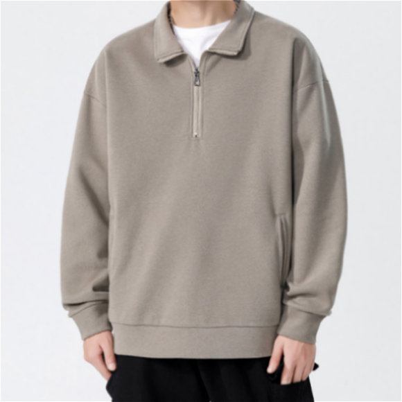 232 Turtleneck Sweatshirt for Men Autumn and Winter Thickened Loose Trendy