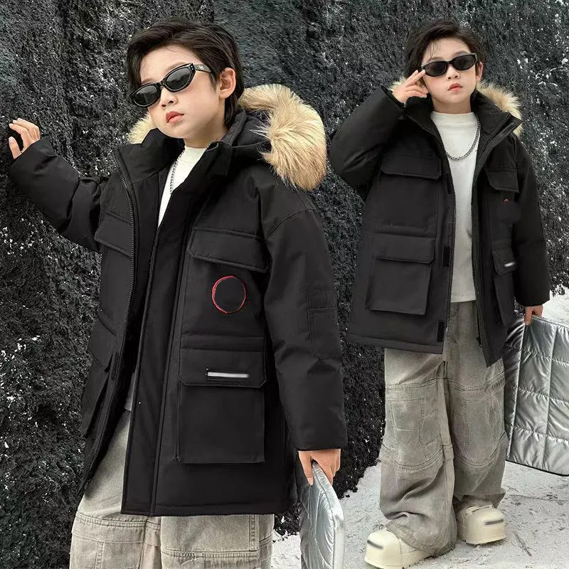 Kids Luxury Kid Baby Winter Jacket Trendy Child Sweater Designer Girl Boy Down 25 Warm Children Soft Coat Tops J260805