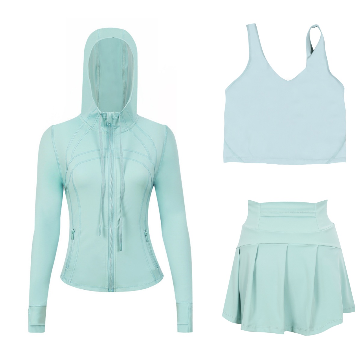 Women designer Yoga suits jackets skirts Fitness sets High Waist Shorts Sports Jackets Zip Up Coat Elastic Sportswear Outfits Short Pants Suits S-3X