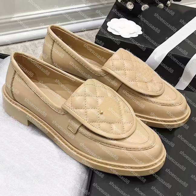 Femmes mocassins loafer chaussures concepteurs chaussures de robe de conception mobile mobile de qualité de luxe de luxe authentique plate-forme