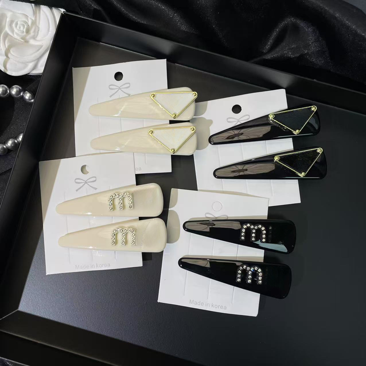 Hair Clips Designer Jewelry Women Hair Clips Alloy Letter Barrettes Hairpins Hair Accessories Hairpins-image-1065354030