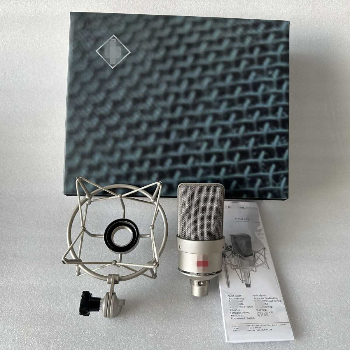 TLM103 professional wired condenser microphone live streaming recording studio computer home set black microphone S2577-image-1034752268