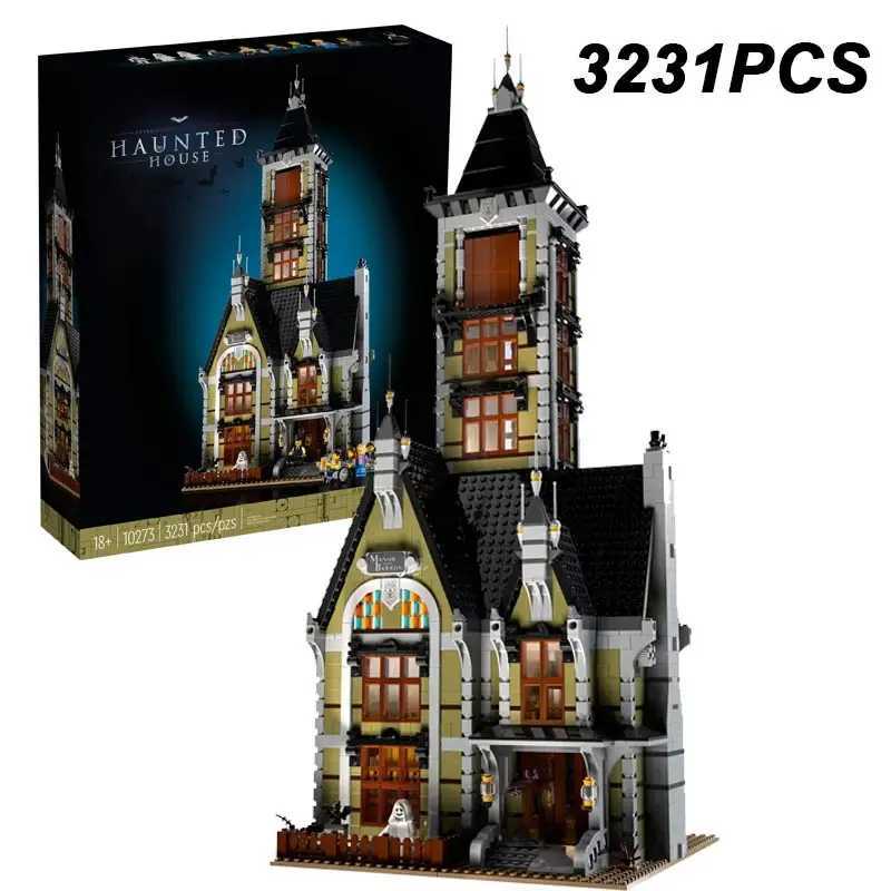 3231PCS Creative Haunted House Building Blocks With 10 Figures MOC Fairground Assemble Bricks Toys Gift For Children Kids C2510207-image-1065447585