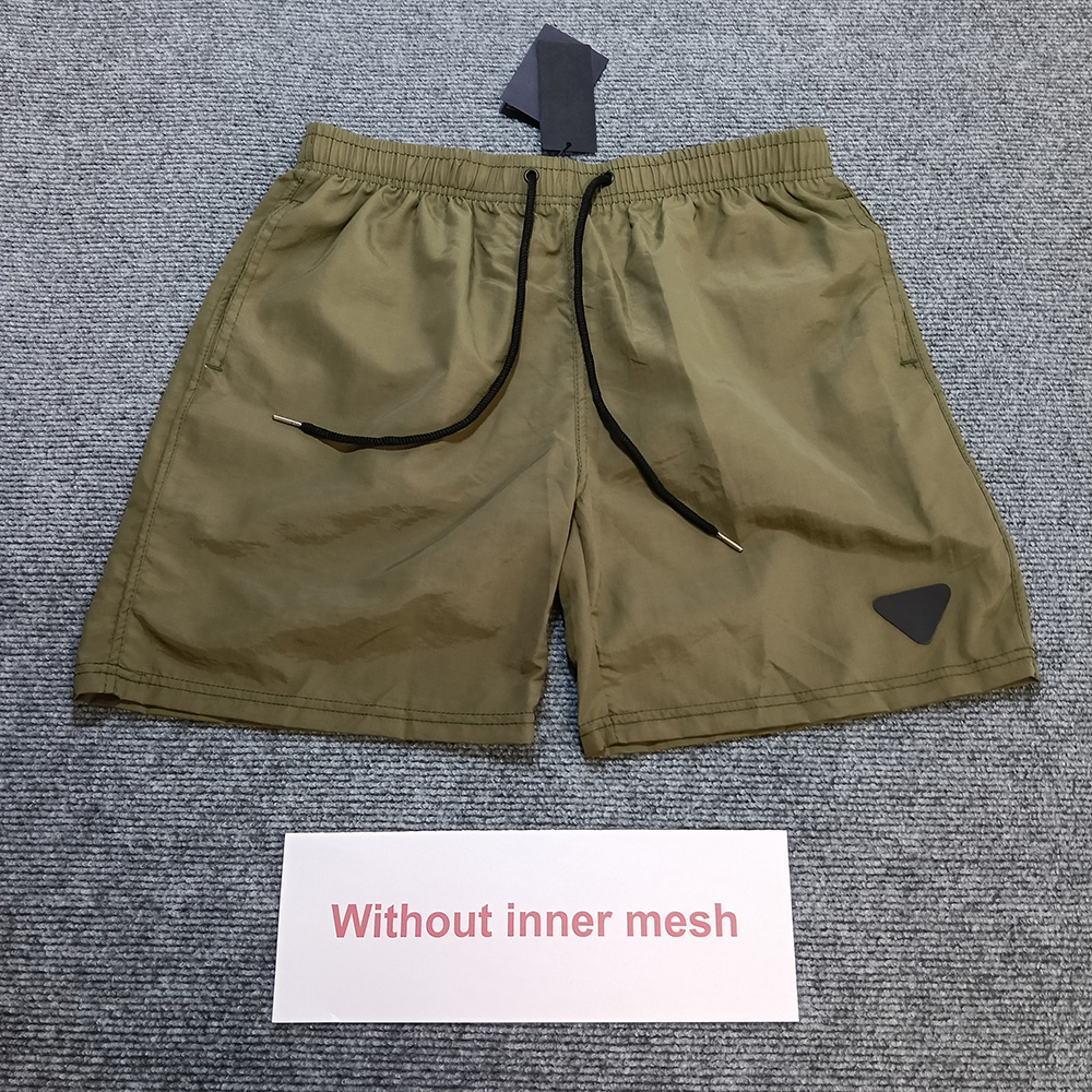 Pradlys Shorts Swim Triangle Patch Designer Men PR Shorts Waterproof Quick Drying Mens Bermudas Summer Pradsness Swimwear Beach Sports Running Prara