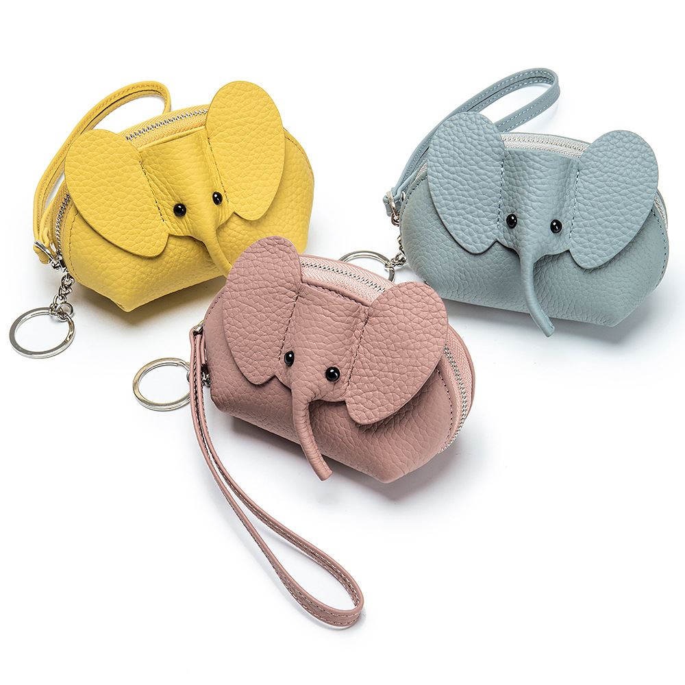 Portefeuille féminin à la mode BD02 : pochette à langer compacte sur le thème de l'éléphant, nouveau style