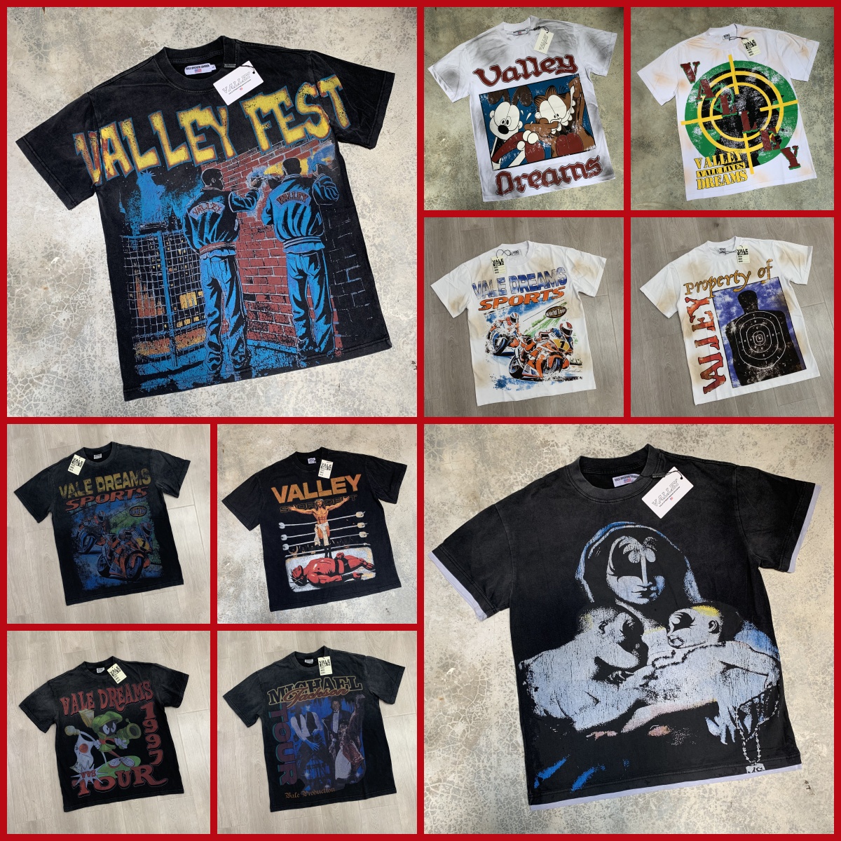 2025 Designer Mens T shirts Womens Vales Forever Valley Dreams Tee Casual Tees Shorts Sleeves Polo Luxury Hip Hop Streetwear Vales Tshirts Tops S