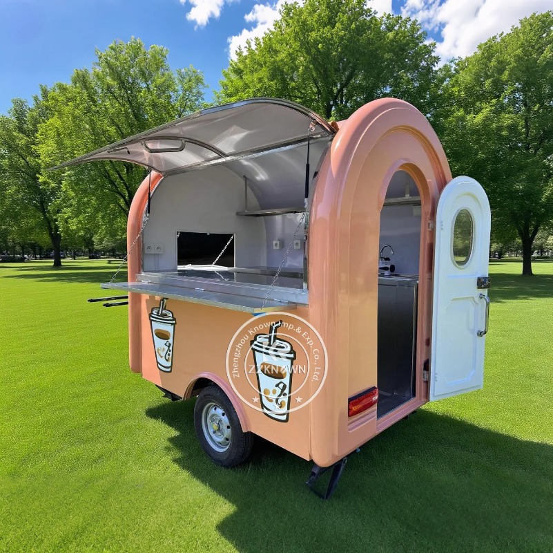 Food Truck Concession Trailer Outdoor Mobile Restaurant Food Cart for Festival Food Stall Business-image-1065386324