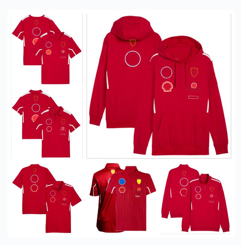 F12025 short-sleeved shirt spring and autumn team F1logo hoodie with the same custom-image-758412244