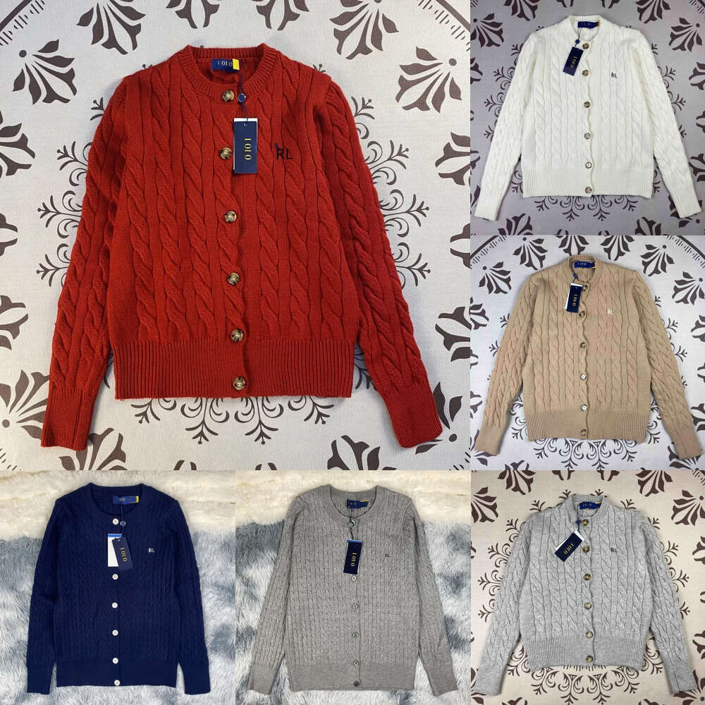 Hot Seal RL Little Pony Embroidered Round-neck Knit Sweater for Women Men- Autumn/Winter Warmth - Twisted Cotton Couple's Sweater Designer 0