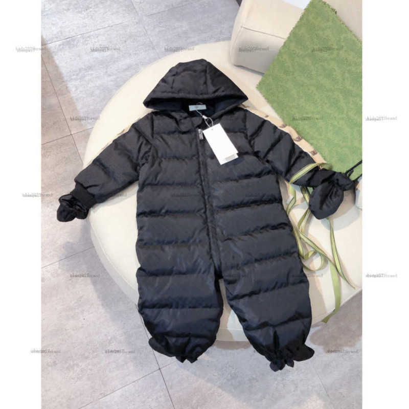 Top one newborn Down jumpsuits Alphabet full print design infant bodysuit designer toddler clothes Various styles baby romper A384X11N104-image-1065511714