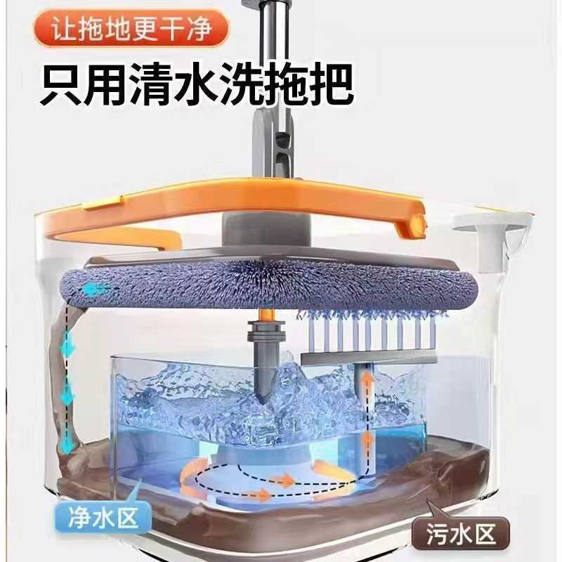 The new rotary mop free hand washing, dry and wet dual-use eluting one household thickening lazy mop the floor of the holy device L250708-image-1035137957