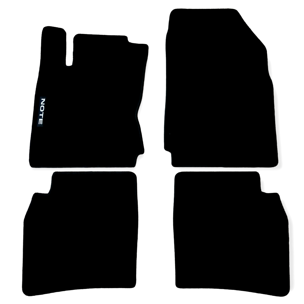 Car Floor Mats Velour For Nissan Note Waterproof Black Carpet Rugs Auto Liners-image-1065547308
