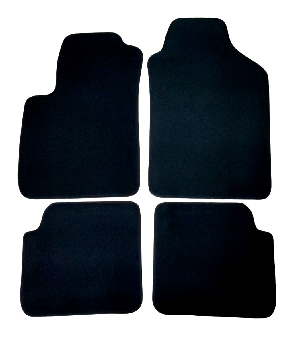 Car Floor Mats For Fiat 500 Velour Waterproof Black Carpet Rugs Auto Liners New-image-1065536716