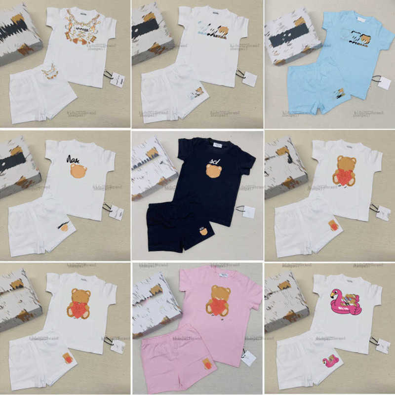 Top one newborn jumpsuits Multi-color option toddler bodysuit kids designer clothes baby Crawling suit T-shirt and shorts A131X04N091-a-image-1065511645