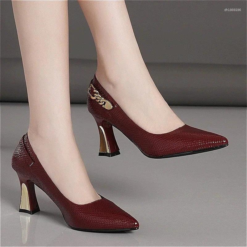 Dress Shoes Fashion Women High Heels Sexy Pointed Toe Elegant Sandals Woman 2025 Spring Designer Party Trend Pumps Zapatos
