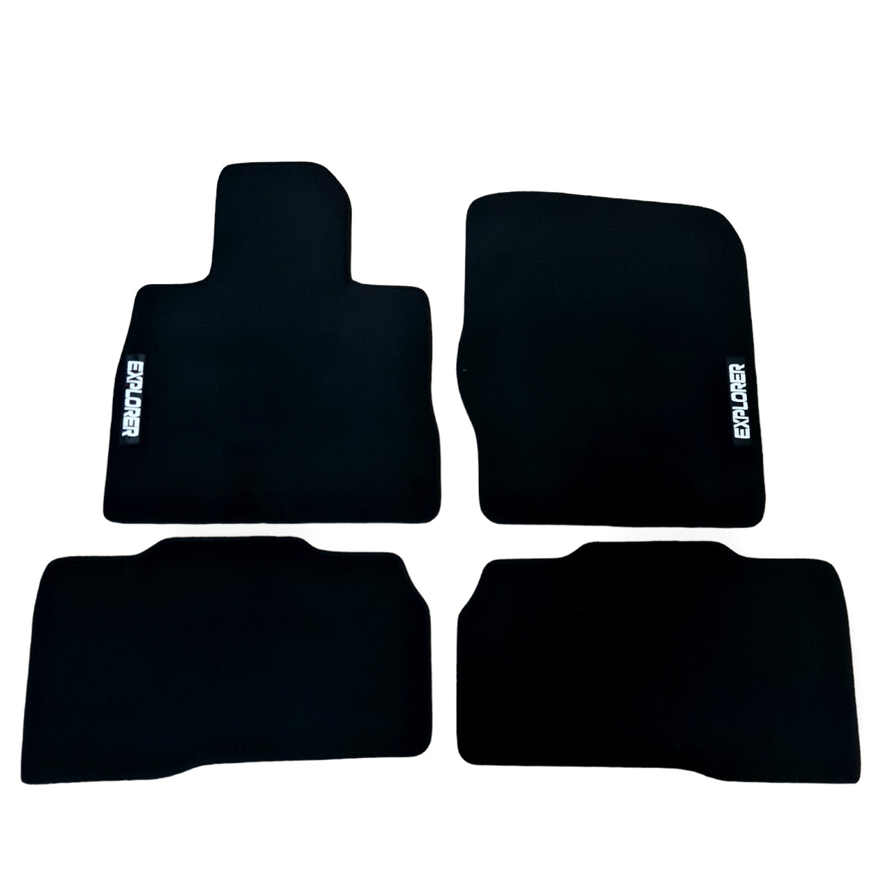 Car Floor Mats For Ford Explorer Velour Waterproof Black Carpet Rugs Auto Liners-image-1065477200