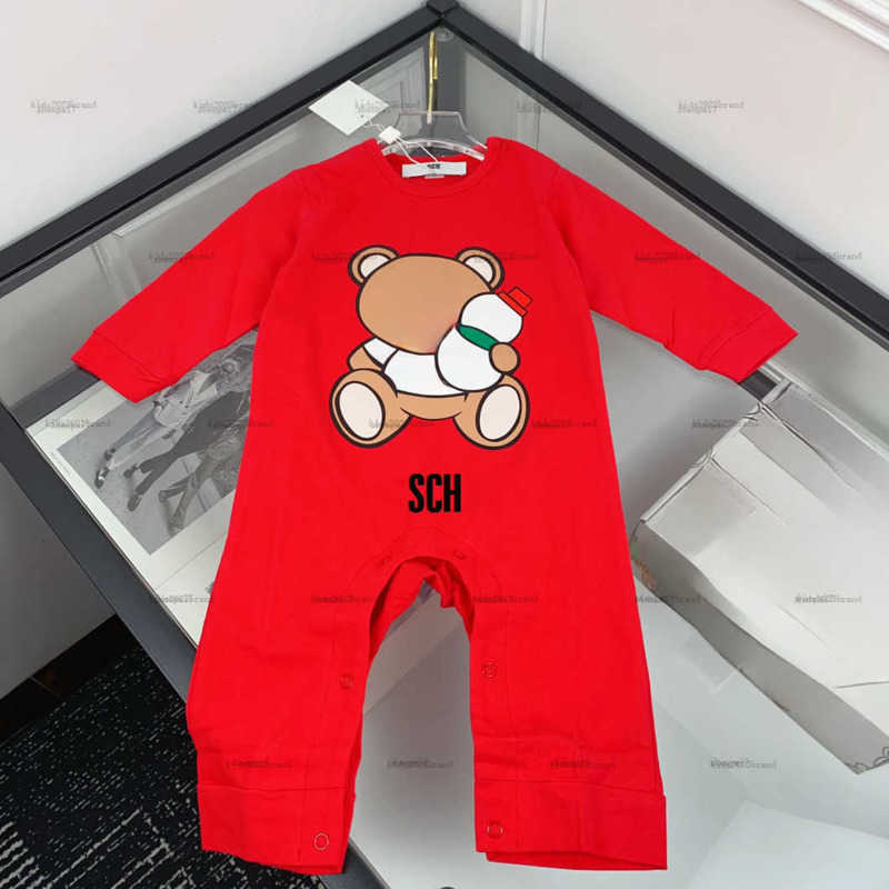 Top one newborn jumpsuits Long sleeve toddler romper designer Baby clothing Various styles Autumn infant bodysuit A131X04N081-image-1065511540