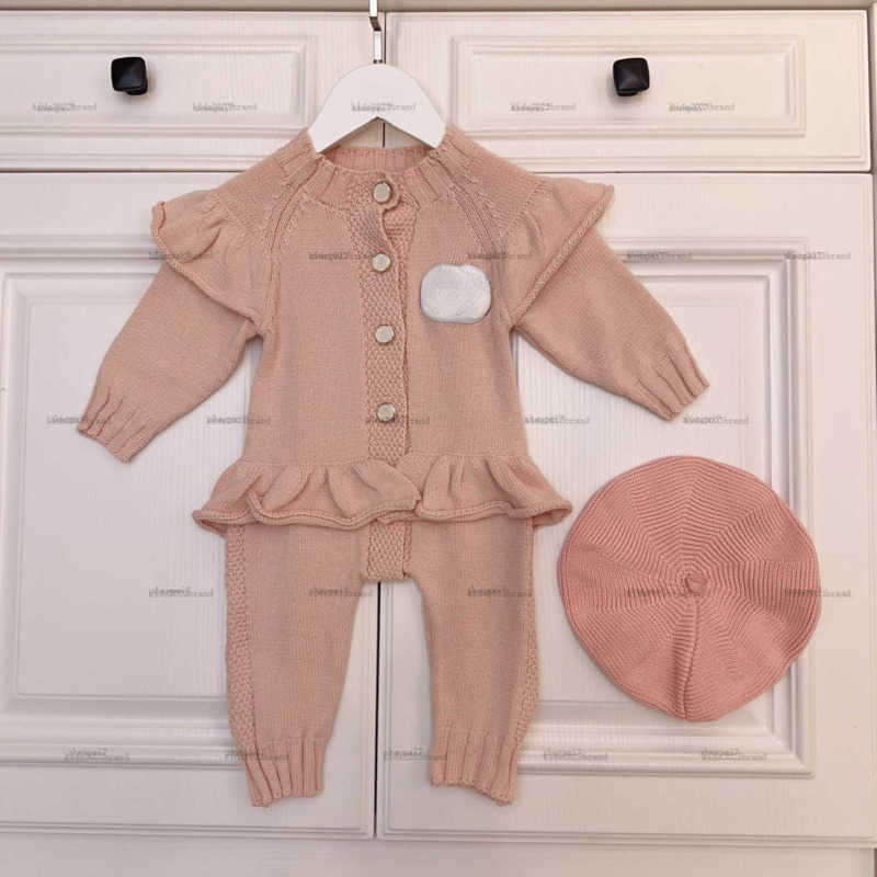 Top one newborn jumpsuits Comfort design toddler romper designer Baby clothing Long sleeve Knitted suit infant bodysuit And hat A391X11N097-image-1065511940