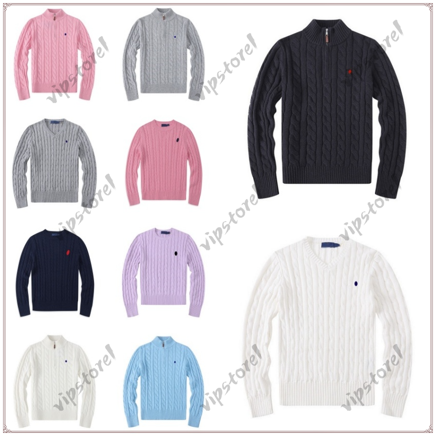 Sweaters Men Designer Quarter Zip Jumper Pullover Long Sleeve Casual Zipper Polo Mens Jumpers Knitted Sweater Wool Cardigan Jacket ya