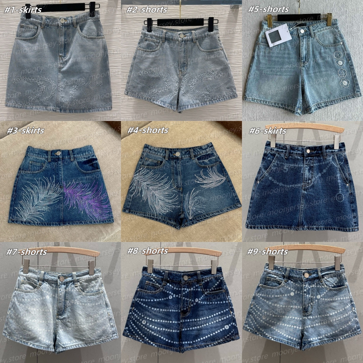 (go off picture not the description)10A Designer Denim Shorts Women Skirts Summer Holiday Style Outdoor Pants 28302-image-935664584
