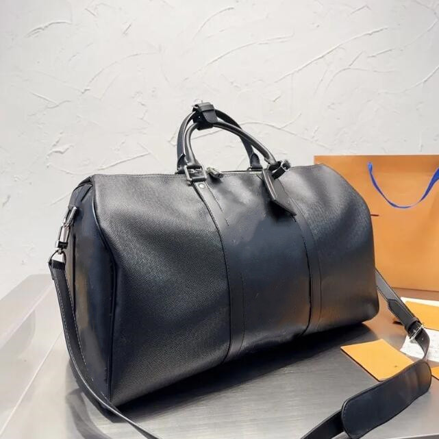 45CM Designer Duffle bag Classic Keep all Travel luggage for men leather Large capacity handbag totes shoulder Bags mens womens large travel bag-image-1065677826