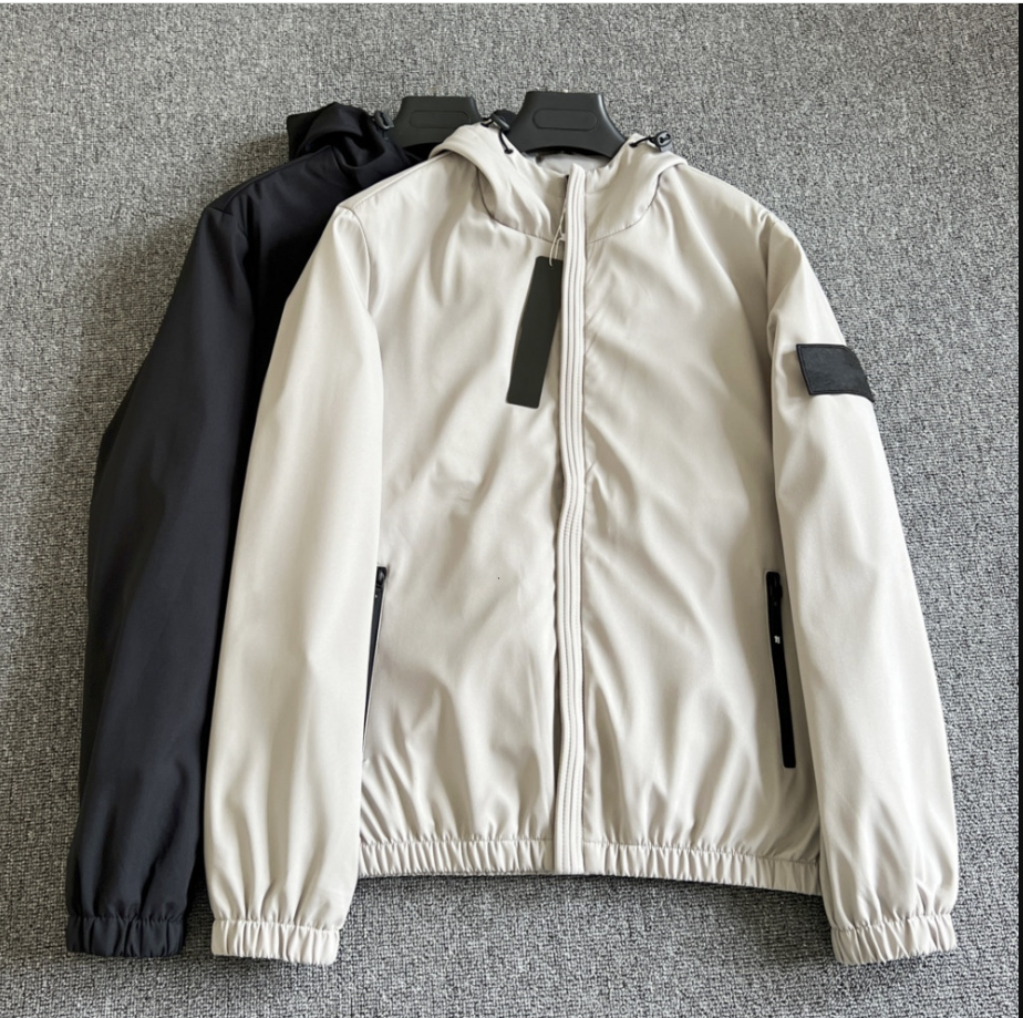 Stones Mens Designer Jacket Spring Autumn Windbreaker Women Hoodie Sweater Jacket Zipper Colorful Fashion Hooded Mens Raincoat Outerwear High Qualit