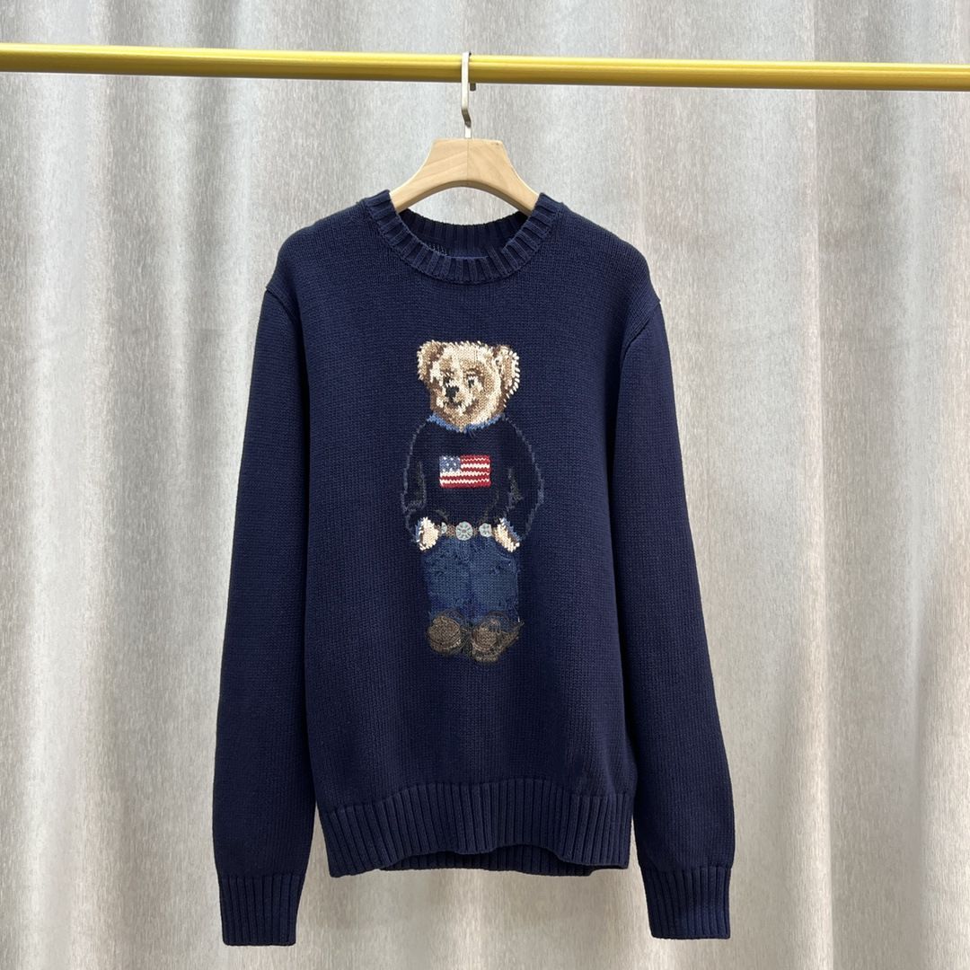 Designers Sweaters Women's Sweaters 2026 Sweater Winter Soft Basic Women Pullover Cotton Raplhs Lauent Bear Pulls Fashion Knitted Jumper Top Su
