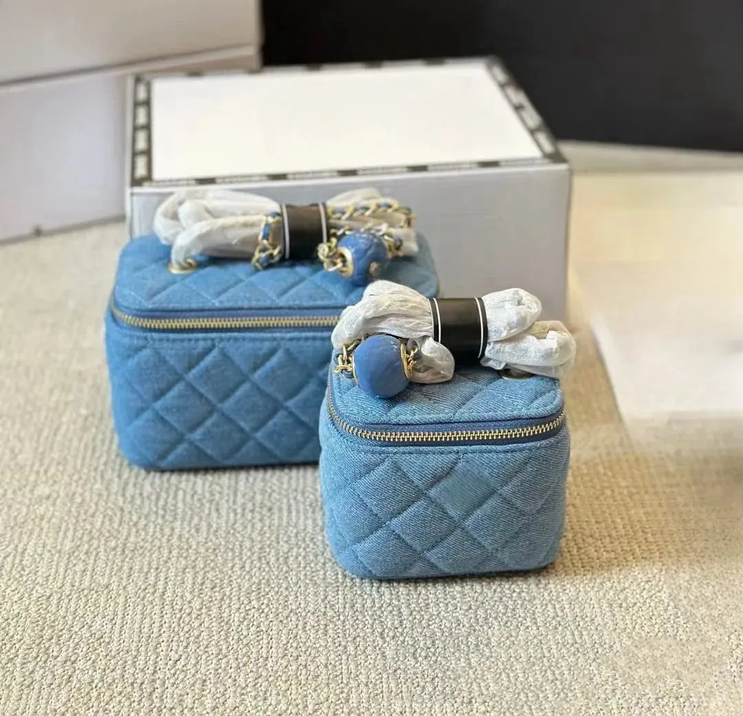 Sacs de soirée Sacs à bandoulières Fashion Sacs à bandoulière Femme Femme Diamond Chaîner Sac de créateur Denim Sacs Top Handle Tote Matelasse Cr