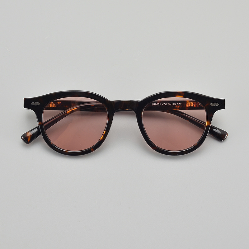 High Quality Acetate Sunglasses For Men And Women Designer Brand Lemtosh Bright Tortoise Frame Vintage Sun Glasses Gradient lens