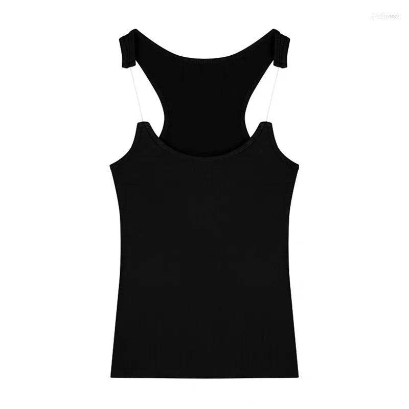 Women's Tanks Women Ypro Ribbed Invisible Strap Tank Top Camis Tee